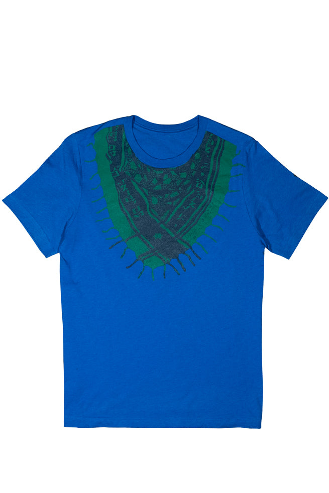 Heather Blue Printed SUDRA T-Shirt