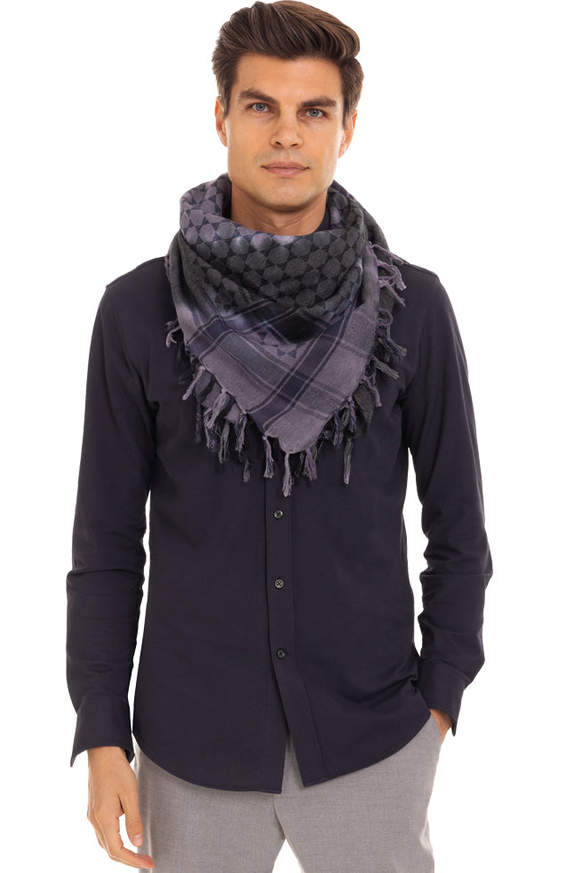 Spiral Tie Dye Purple/Gray Sudra