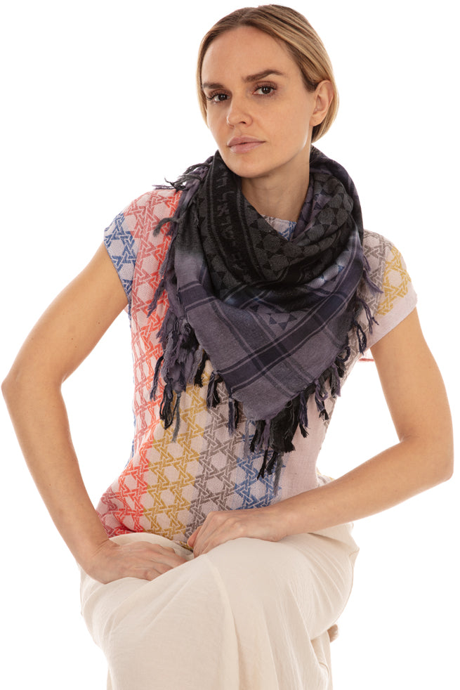 Spiral Tie Dye Purple-Gray Sudra