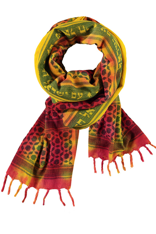 MOSAIC Tie Dye  Yellow-Red  LONG Sudra
