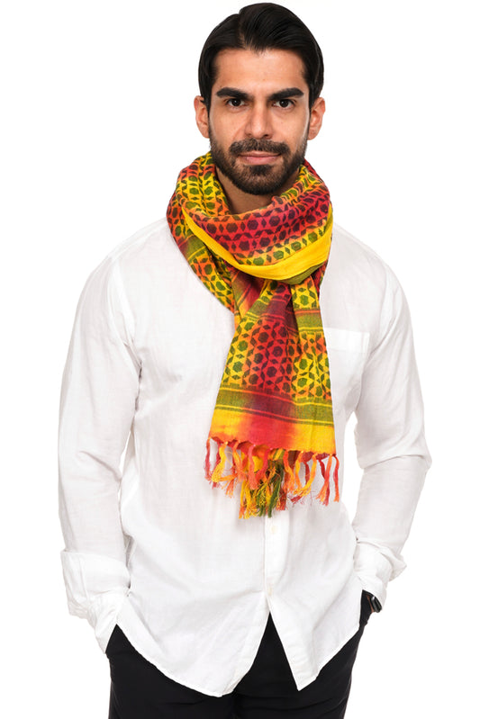 MOSAIC Tie Dye Yellow-Red LONG Sudra