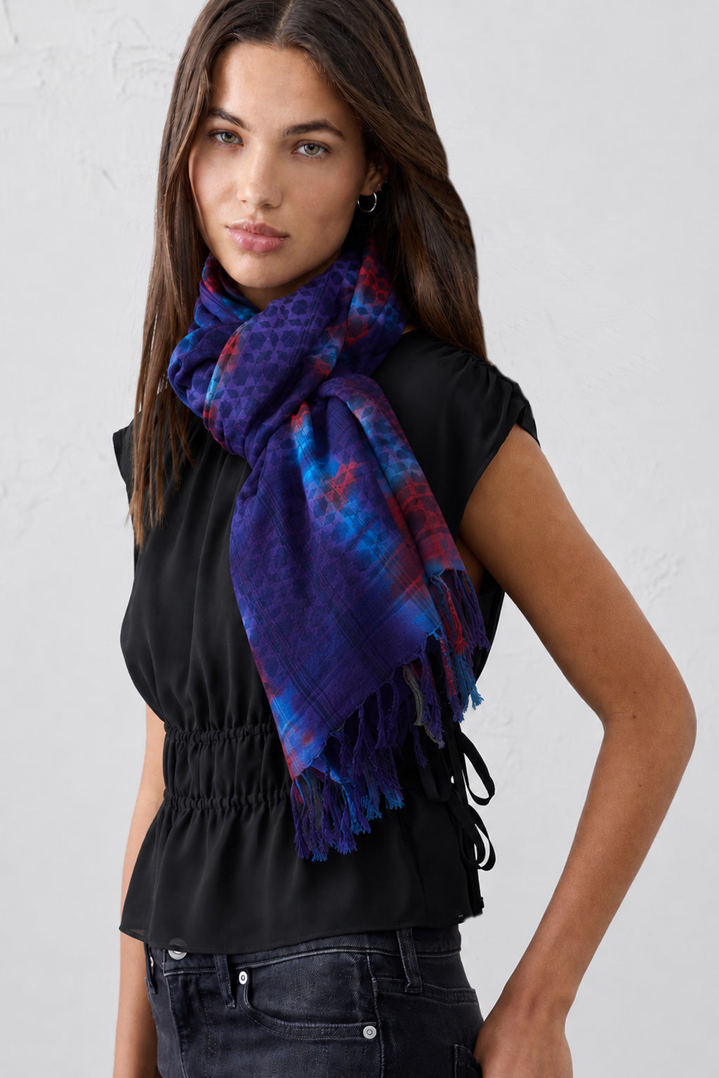 MOSAIC Tie Dye Purple LONG