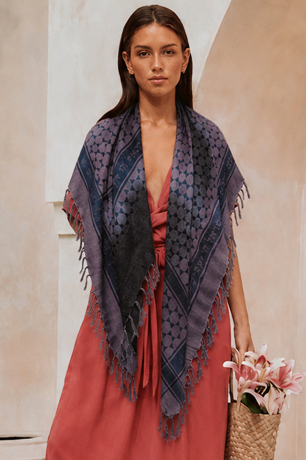 Spiral Tie Dye Purple-Gray Sudra