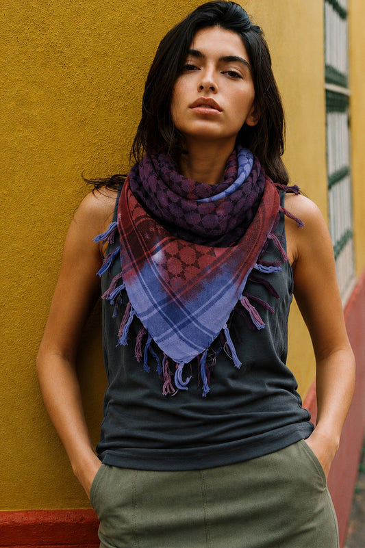 Spiral Tie Red-Purple Sudra